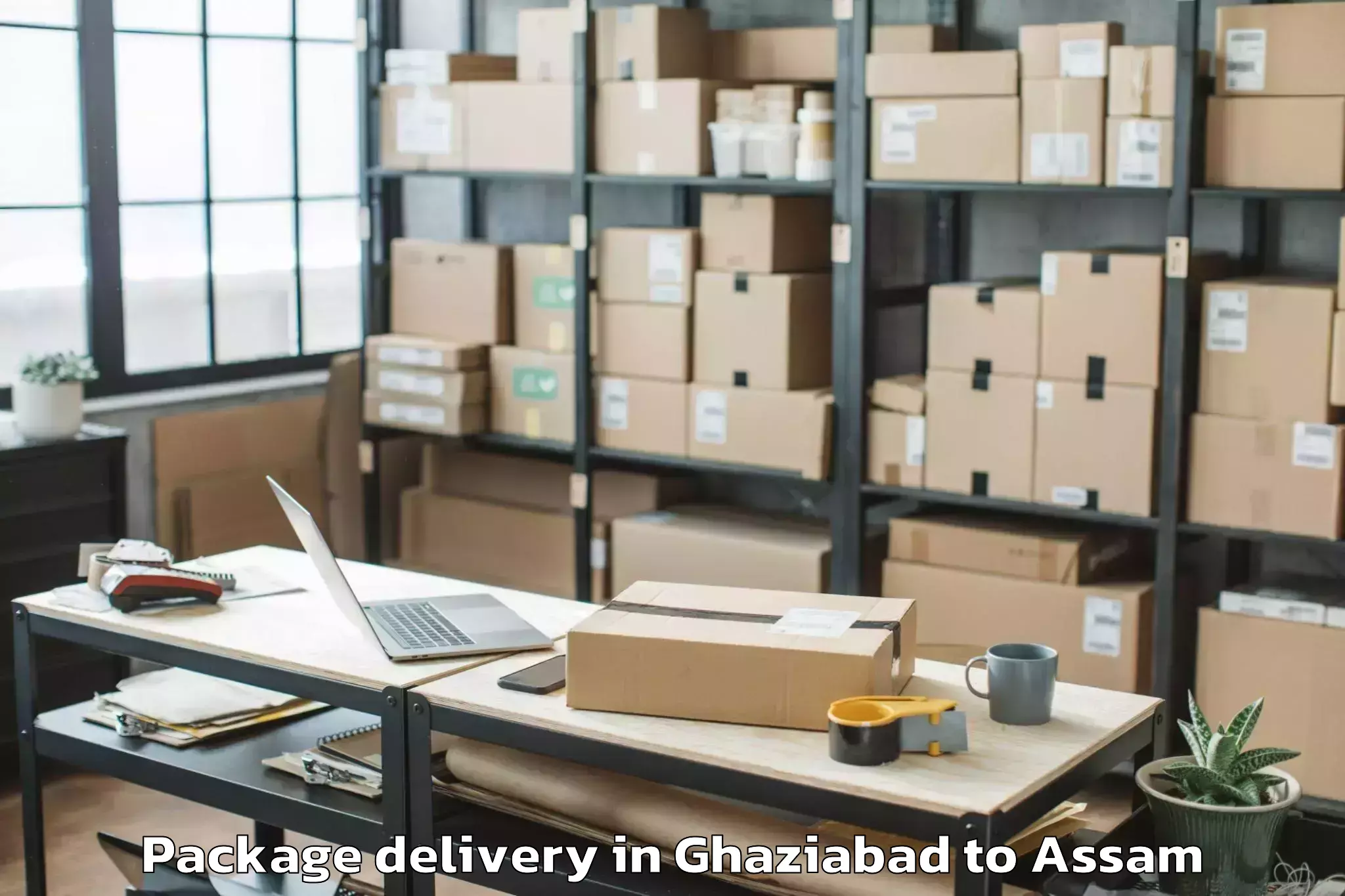 Hassle-Free Ghaziabad to Baihata Chariali Package Delivery